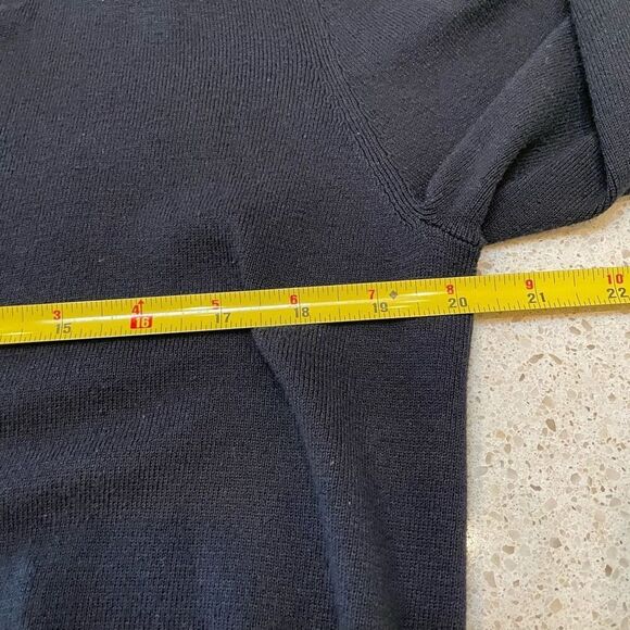 Habitat Clothes To Live In Cardigan Wrap Sweater Womens L Black Long Sleeve - Picture 11 of 12